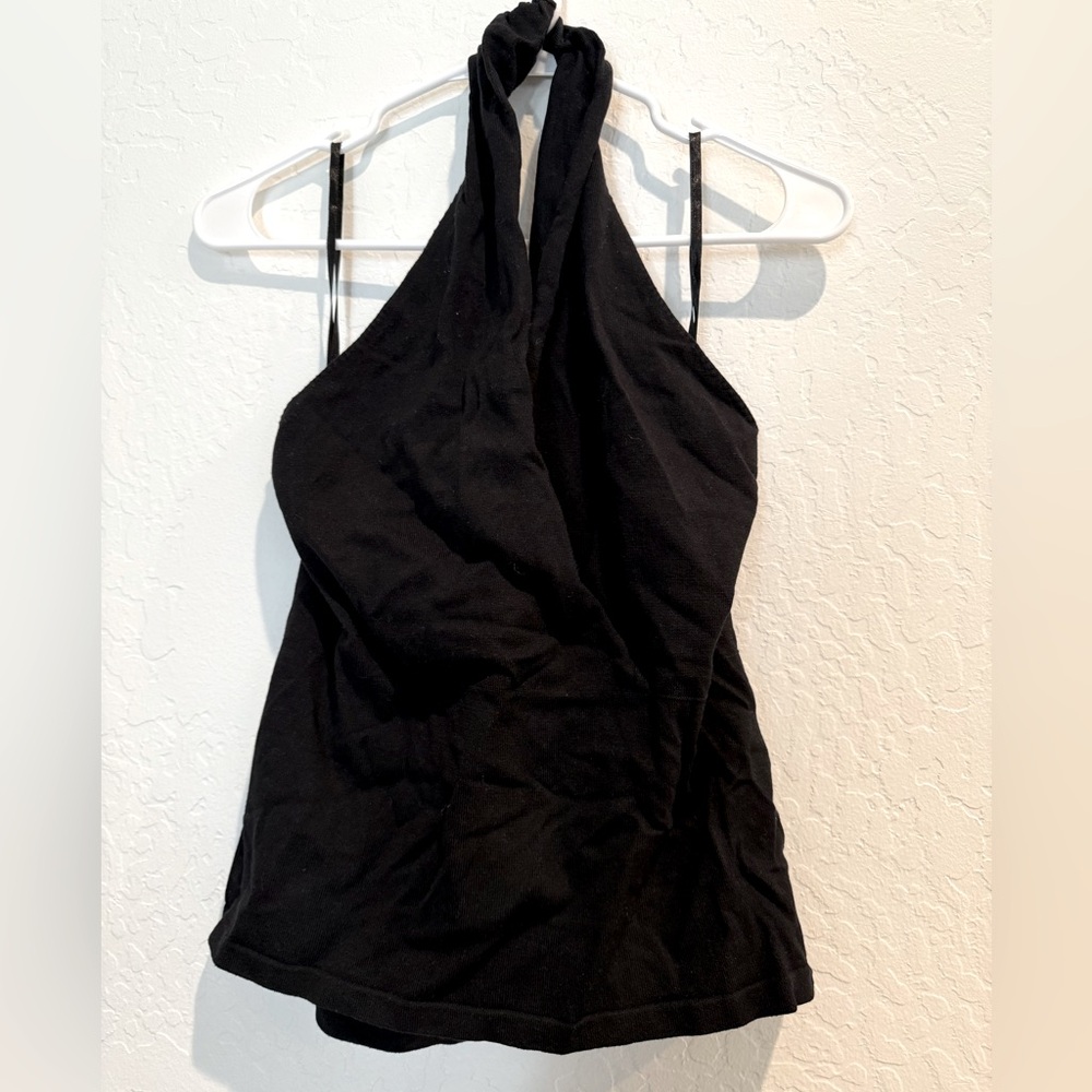 White House Black Market halter top sweater size L.